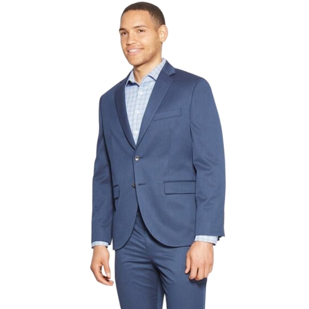 New!‎ Goodfellow & Co Men's Stretch Wool Blend Suit Jacket, Navy, Size 34 L
